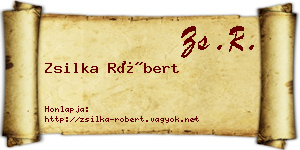 Zsilka Róbert névjegykártya