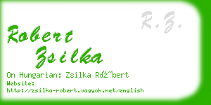 robert zsilka business card